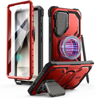 Armorbox Full-Body Rugged Case for Samsung Galaxy S25 Ultra with Built-in Screen Protector - Ruddy - Droptested