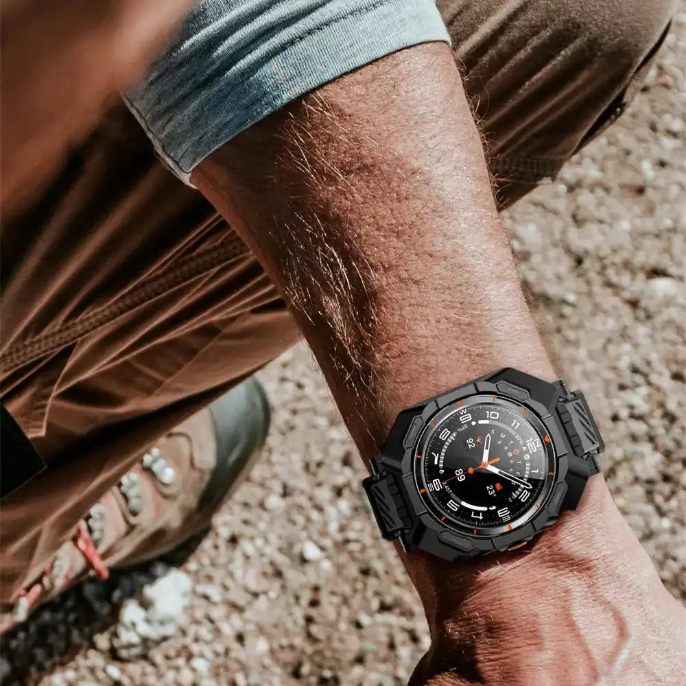 Black rugged smartwatch.