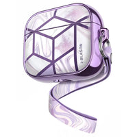 For AirPods 3 Case I-BLASON Cosmo 360° Protective Stylish Marble Case Cover Compatible with AirPods 3rd Generation Case