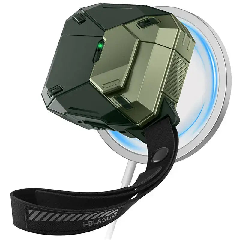 For Apple Airpods 4 Case I-BLASON Matrix Magnetic Automatic Lock Military Protective Case with Lanyard for Airpods 4th