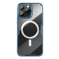 iPhone 16 MagSafe Case – Hybrid TPU Transparent Cover with Shockproof Protection - Blue