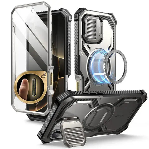iPhone 16 Pro Case with Camera Control Button & Military Protection - TiGray