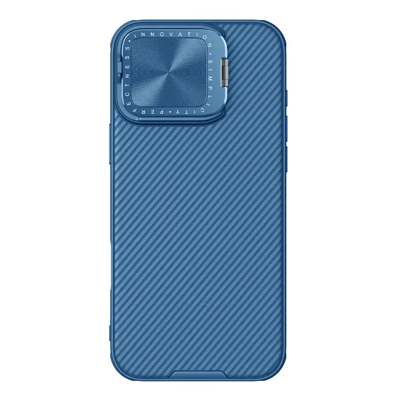 iPhone 16 Pro Max CamShield Pro Case - Full Coverage Camera Stand & Shockproof - Blue