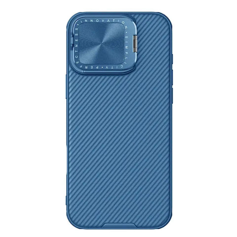 iPhone 16 Pro Max CamShield Pro Case - Full Coverage Camera Stand & Shockproof - Blue