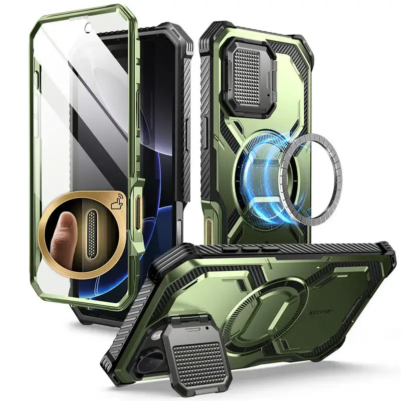 iPhone 16 Pro Max Case with Camera Control Button & Magnetic Kickstand - Guldan