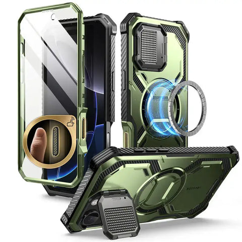 iPhone 16 Pro Max Case with Camera Control Button & Magnetic Kickstand - Guldan