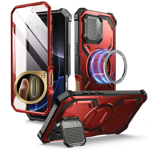 iPhone 16 Pro Max Case with Camera Control Button & Magnetic Kickstand - Ruddy