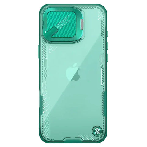 iPhone 16 Pro Max Eco-friendly Shockproof Case With Camera Holder - Green