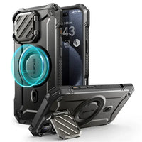 iPhone 16 Pro Max – Magnetic Rugged Case with Camera Cover - Black - Droptested
