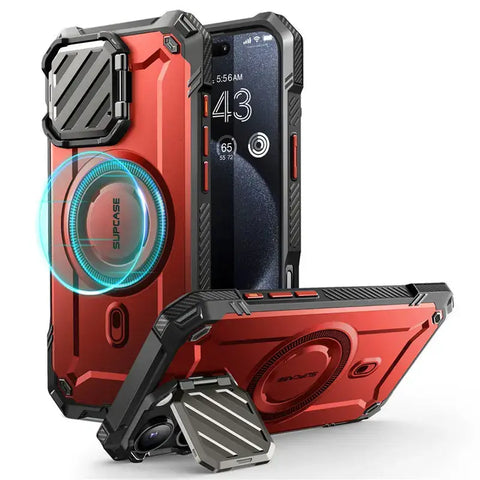 iPhone 16 Pro Max – Magnetic Rugged Case with Camera Cover - Ruddy - Droptested