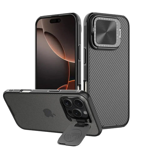 iPhone 16 Pro Max Magsafe Case CamShield Prop Transparent Cover with Lens Holder - Without Magnet