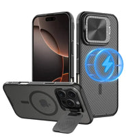 iPhone 16 Pro Max Magsafe Case CamShield Prop Transparent Cover with Lens Holder - Standard Magnet