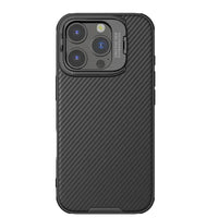 Magnetic Shockproof Back Cover for iPhone 16 Pro Max with Lens Holder - Black / For iPhone 16 Pro Max