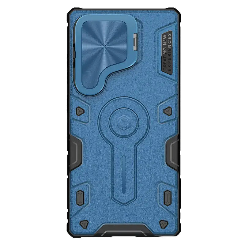 MagSafe Case for Samsung Galaxy S25 Ultra – Armor Prop Magnetic Wireless Charging Back Cover - Blue - Droptested