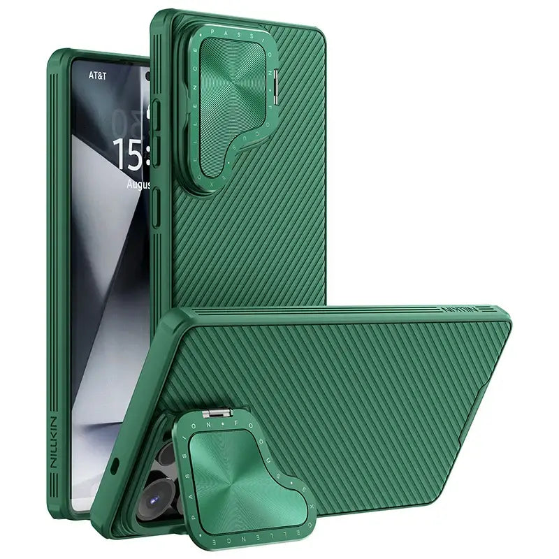 MagSafe Case for Samsung Galaxy S25 Ultra – CamShield Prop Magnetic Wireless Charging Back Cover - Green - Droptested
