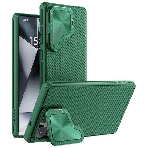 MagSafe Case for Samsung Galaxy S25 Ultra – CamShield Prop Magnetic Wireless Charging Back Cover - Green - Droptested