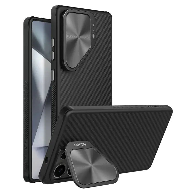 Samsung Galaxy S25 Ultra MagSafe Aramid Fiber Case with Kickstand & Military-Grade Protection - Covered Version