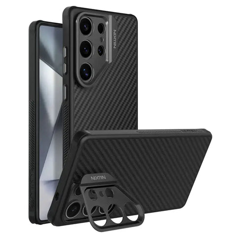 Samsung Galaxy S25 Ultra MagSafe Aramid Fiber Case with Kickstand & Military-Grade Protection - Perforated Version