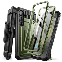 UB Pro Heavy Duty Rugged Case for Samsung Galaxy S25 with Dual Front Frames & Built-in Screen Protector - Guldan