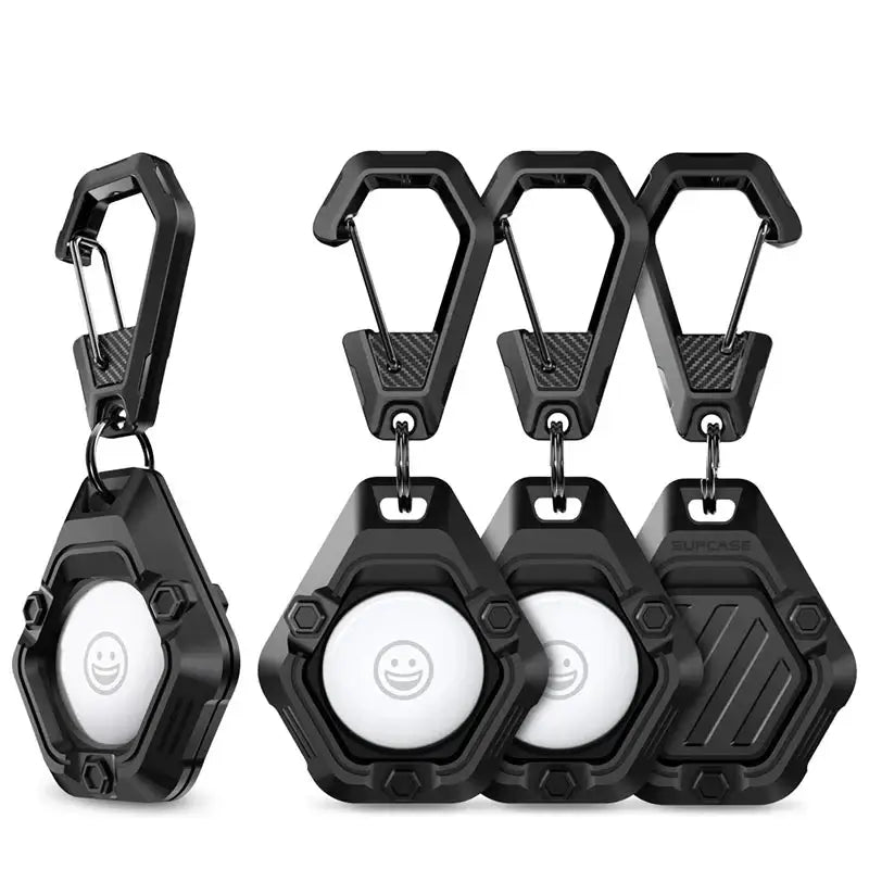 UB Pro Silicone AirTag Holder with Keychain – Durable & Secure - 4 Pack - Droptested